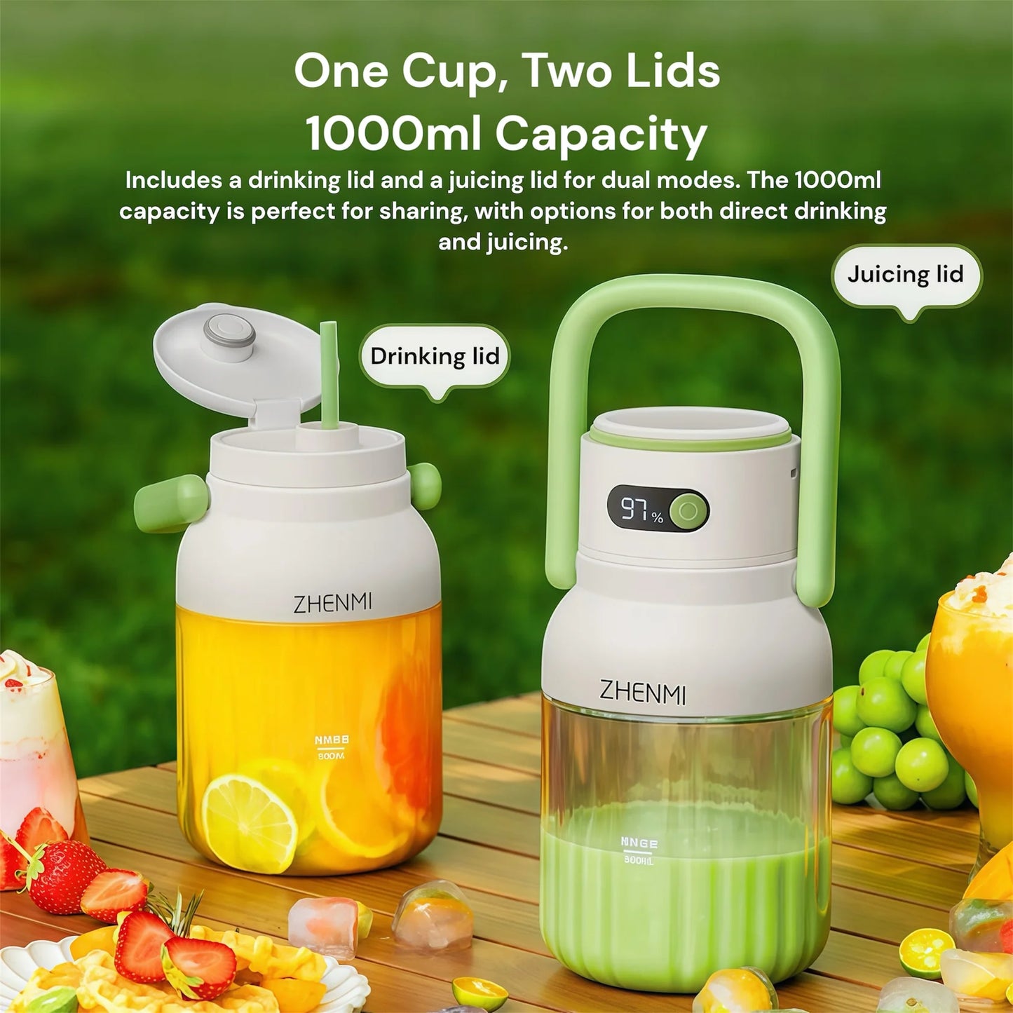 JuicerPro 1000 – prenosivi blender sa 12 sečiva i direktnim poklopcem za piće