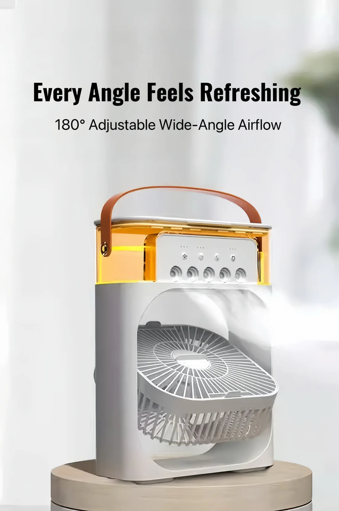 BreezeMist Pro – Lični Ventilator sa Hlađenjem, Maglom i Ambijentalnim Svetlom