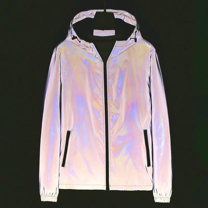 LumiShift Jakna – Reflektujuća, Vetrootporna i Vodootporna Jakna koja Menja Boje