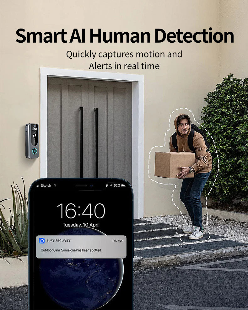 SecureView Pro – Pametno WiFi zvono sa kamerom i detekcijom pokreta
