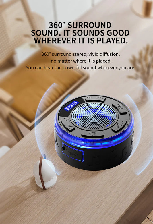 AquaSound S3 – Vodootporni Tuš Bluetooth Zvučnik sa LED Svetlom