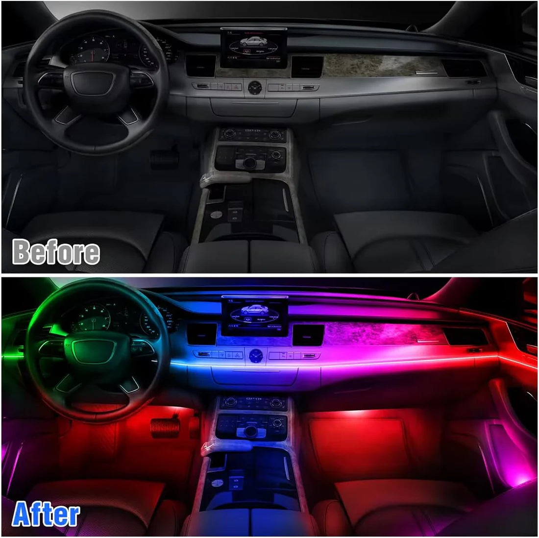 NeoGlow RGB – Dinamične LED trake za unutrašnje osvetljenje automobila