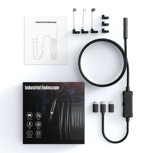 FlexCam Pro – Inspekcijska Kamera sa 5M Savitljivim Kablom i Zamenskim Alatima