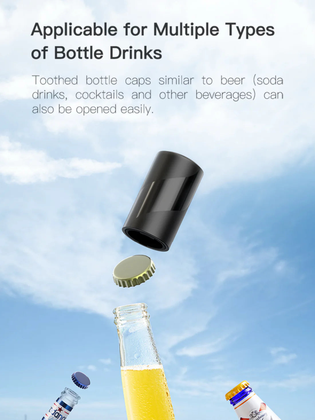 Komplet Otvarača za Vino i Pivo – Električni Čepomer sa Aeratorom i Vakum Zatvaračem + 2 Pritisna Otvarača za Flaše