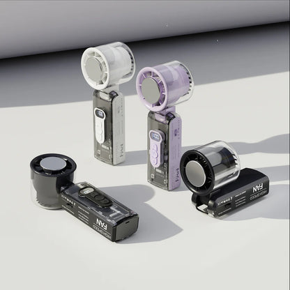 IceBreeze Turbo – Ručni Ventilator sa Hlađenom Metalnom Pločom i LED Svetlom