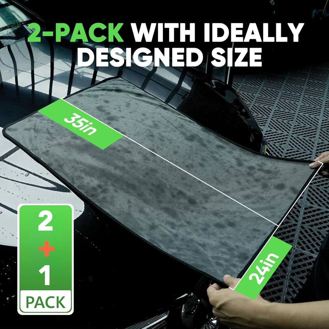 MagicDry Twist Mikrofiber Krpe za Auto – Set 2+1 za Brzo Sušenje Bez Tragova