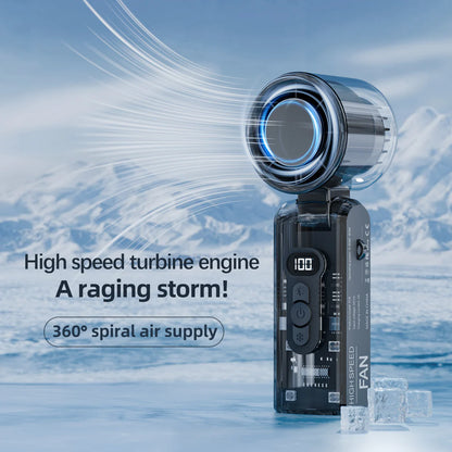 IceBreeze Turbo – Ručni Ventilator sa Hlađenom Metalnom Pločom i LED Svetlom