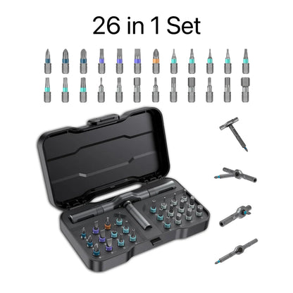 MagSnap Modularni Precizni Šrafciger Set sa Račnom – Magnetni Alat za Sitne Popravke