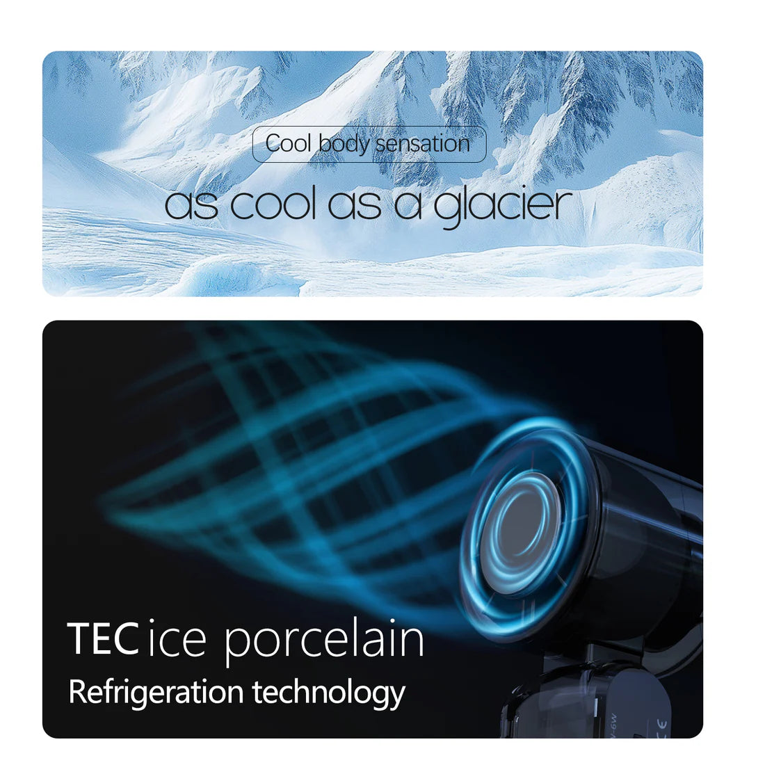 IceBreeze Turbo – Ručni Ventilator sa Hlađenom Metalnom Pločom i LED Svetlom