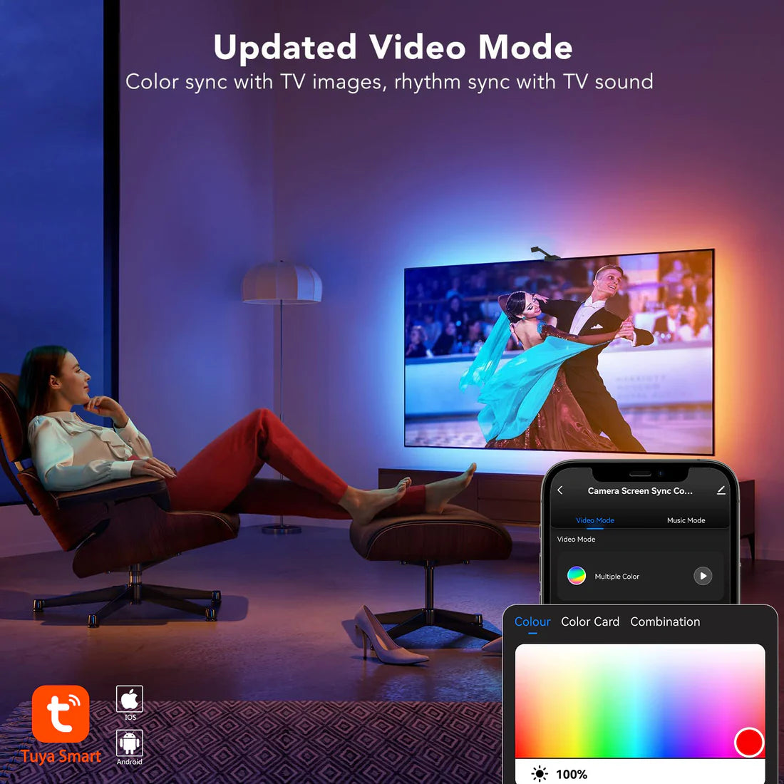 LumaFlow™ SyncLight – Smart LED Backlight for 50–65” TVs