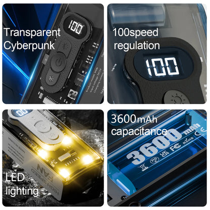 IceBreeze Turbo – Ručni Ventilator sa Hlađenom Metalnom Pločom i LED Svetlom