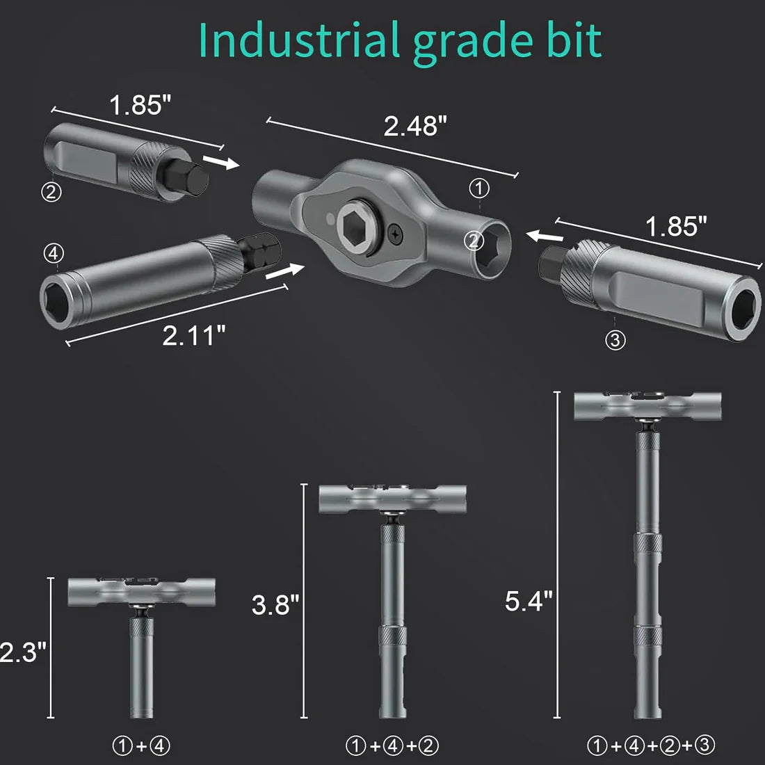 MagSnap Modularni Precizni Šrafciger Set sa Račnom – Magnetni Alat za Sitne Popravke