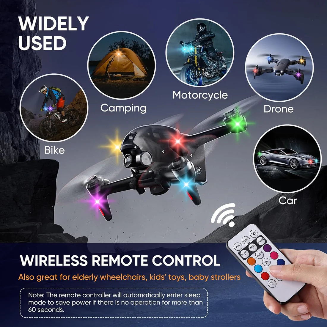 LumeX Flux RGB Svetla za Vozila – Bežični LED Sistem sa Daljinskom Kontrolom