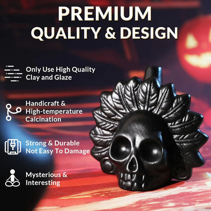 Aztečka Keramička Zviždaljka Vriskova – Ručna Izrada sa Autentičnim Zvukom Straha