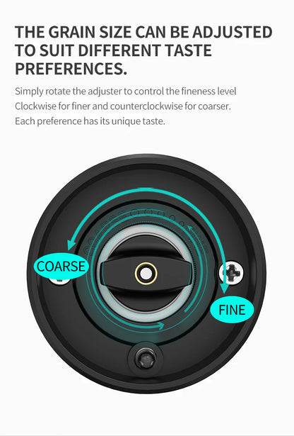SeasonMate Duo Inox Električni Mlin za So i Biber – Set sa Postoljem i LED Osvetljenjem