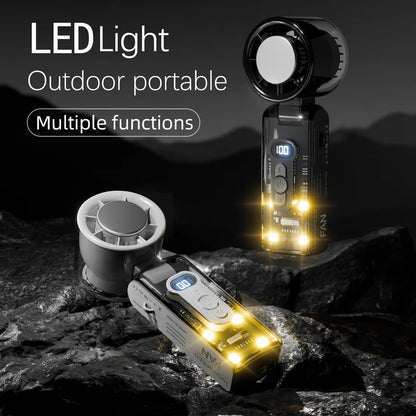 IceBreeze Turbo – Ručni Ventilator sa Hlađenom Metalnom Pločom i LED Svetlom