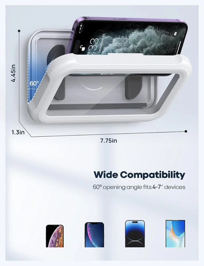 Vodootporni Držač Telefona za Tuširanje 480° – Zidna i Kadna Montaža