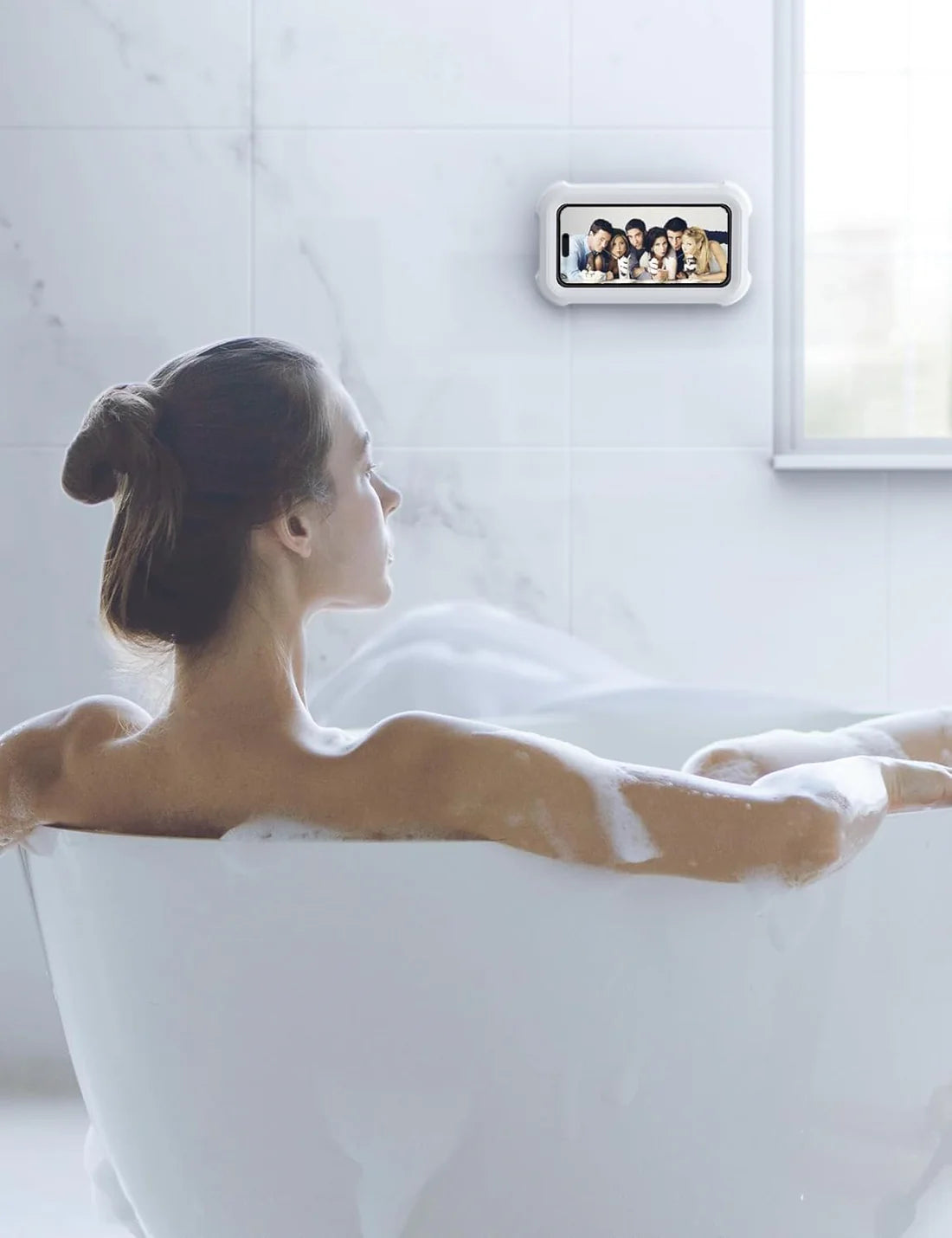 Vodootporni Držač Telefona za Tuširanje 480° – Zidna i Kadna Montaža