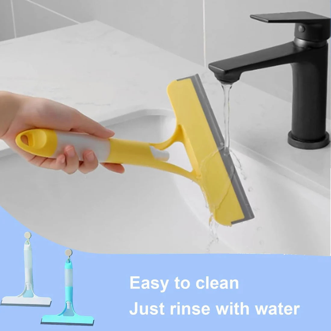 ClearSwipe 3-u-1 Prskalica sa Brisačem za Staklo – Multifunkcionalni Alat za Ogledala i Prozore