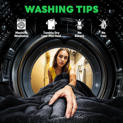 MagicDry Twist Mikrofiber Krpe za Auto – Set 2+1 za Brzo Sušenje Bez Tragova