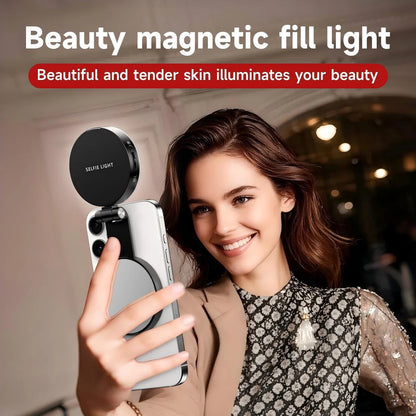 SnapGlow 3-in-1 – Magnetska Selfie Lampica sa Ogledalom