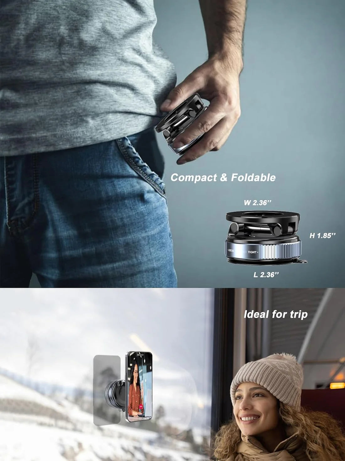 MagGrip 360 – Magnetni držač telefona sa vakuumskim pričvršćivanjem