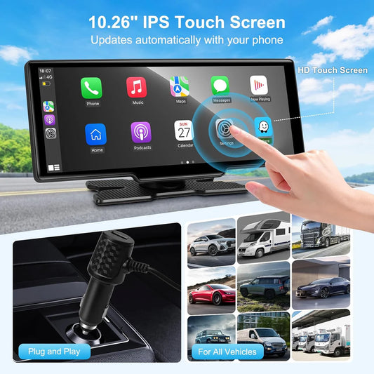 CarPlay Smart Screen Pro – 10.26" displej sa 4K prednjom i zadnjom kamerom