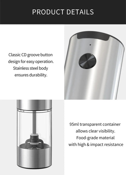 SeasonMate Duo Inox Električni Mlin za So i Biber – Set sa Postoljem i LED Osvetljenjem