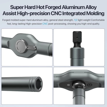 MagSnap Modularni Precizni Šrafciger Set sa Račnom – Magnetni Alat za Sitne Popravke