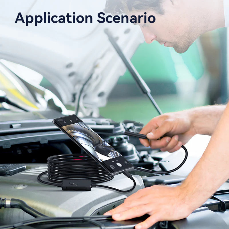 FlexCam Pro – Inspekcijska Kamera sa 5M Savitljivim Kablom i Zamenskim Alatima