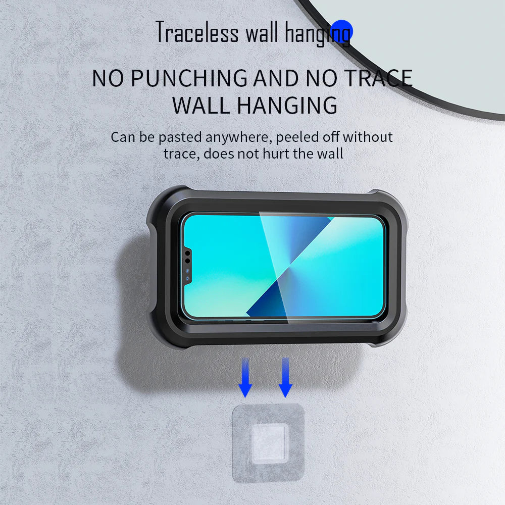 Vodootporni Držač Telefona za Tuširanje 480° – Zidna i Kadna Montaža