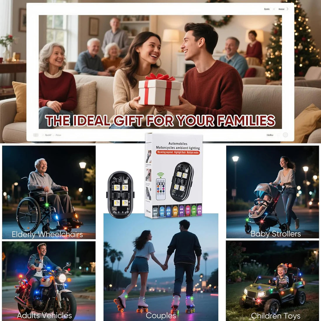 LumeX Flux RGB Svetla za Vozila – Bežični LED Sistem sa Daljinskom Kontrolom