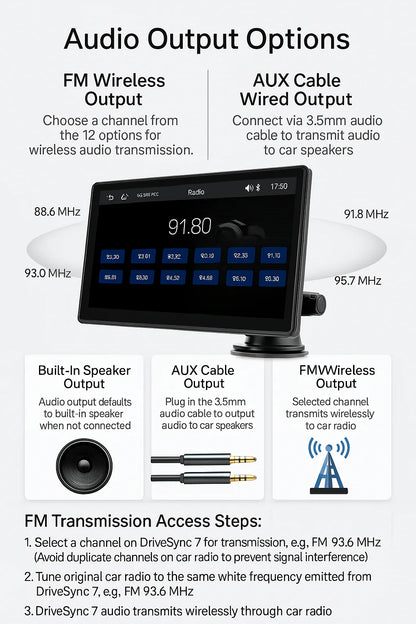 SmartDrive 7 – Bežični CarPlay & Android Auto Ekran