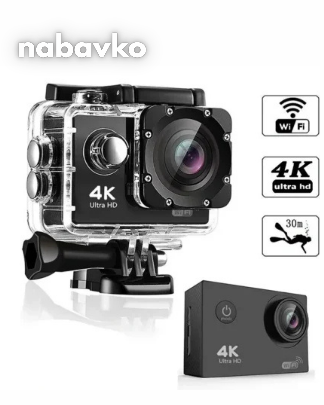 Camera Ova AdventureCam 4K Sports Camera – Nabavko