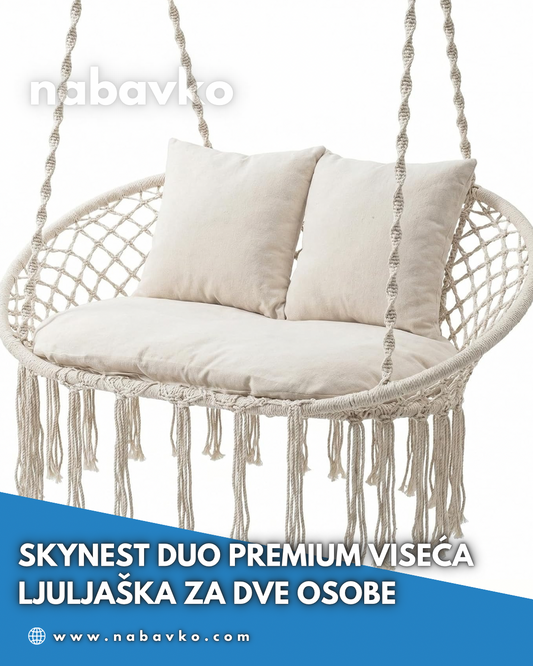 SkyNest Duo Premium Viseća Ljuljaška za Dve Osobe