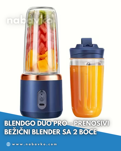BlendGo Duo Pro – Prenosivi Bežični Blender sa 2 Boce