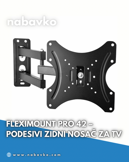 FlexiMount Pro 42 – Podesivi Zidni Nosač za TV