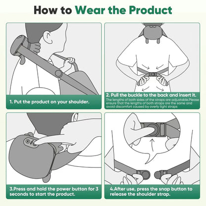 NeckEase 4D – Bežični Masažer za Vrat i Ramena sa Grejanjem