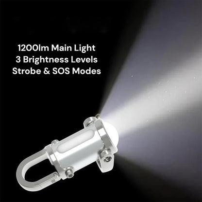 Mini LED lampa LumiLink 1200lm – džepna baterijska lampa sa USB-C punjenjem i SOS funkcijom