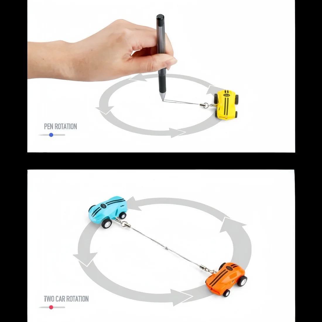 Mini auto FlashSpin RGB – punjiva trkačka igračka u providnoj lopti