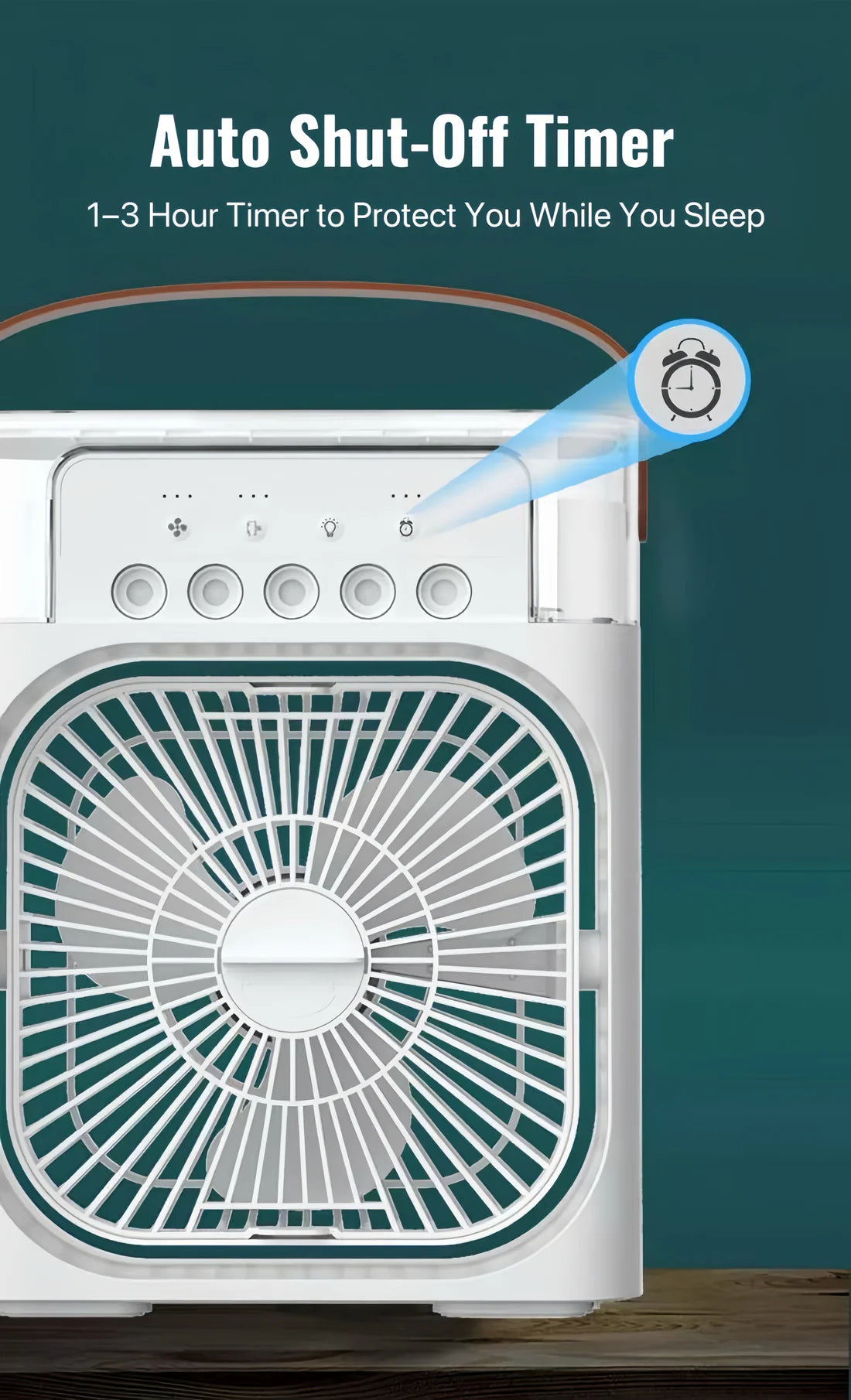 BreezeMist Pro – Lični Ventilator sa Hlađenjem, Maglom i Ambijentalnim Svetlom