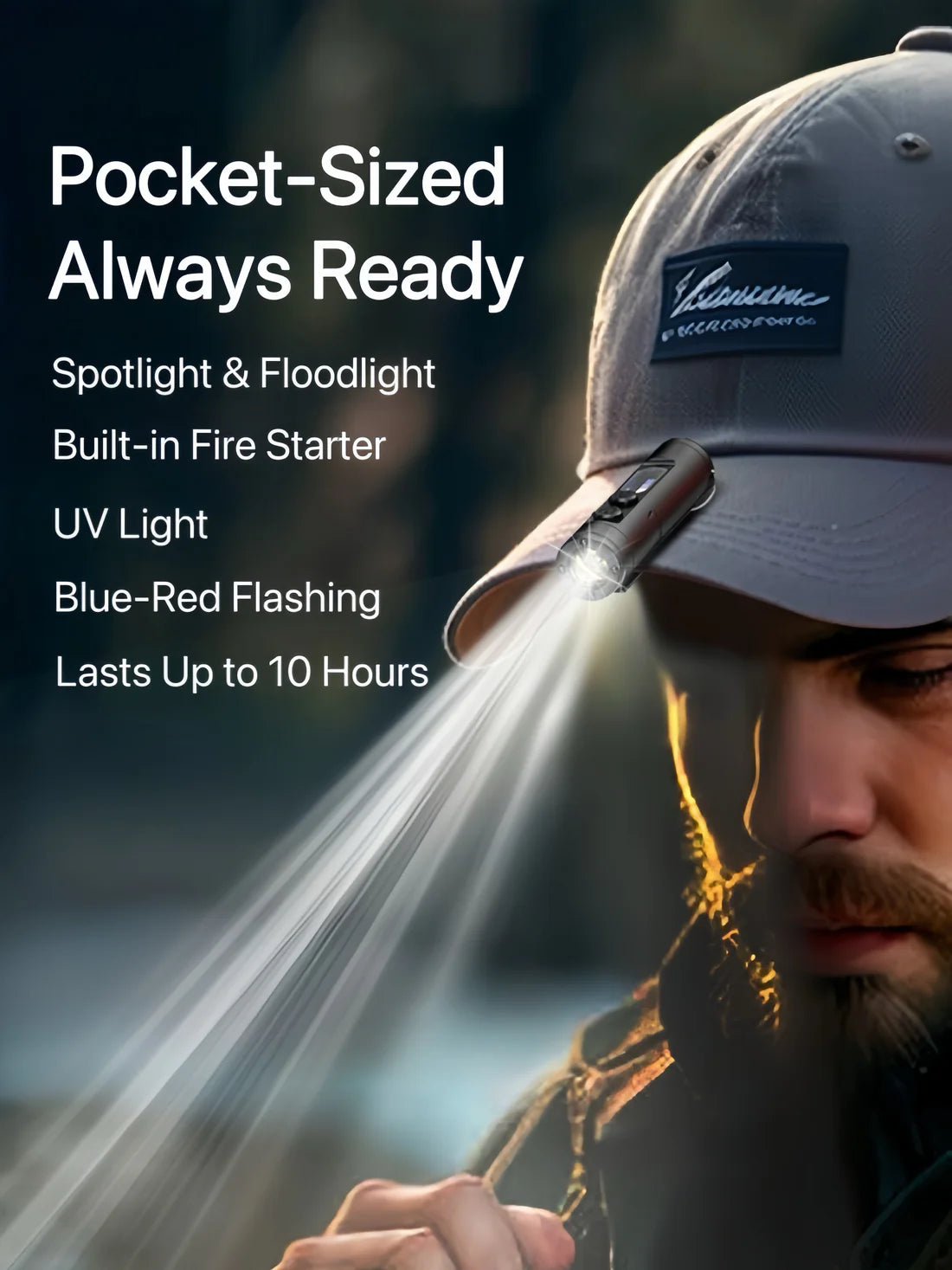 TacBeam Mini – Kompaktna Višenamenska Baterijska Lampa sa Taktickim Dodacima