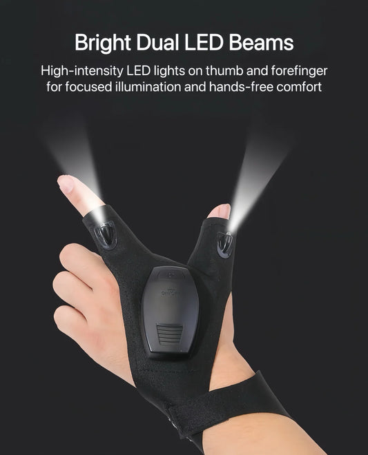 LumoDex LightGloves – Rukavice sa svetlom na prstima za precizan rad u mraku
