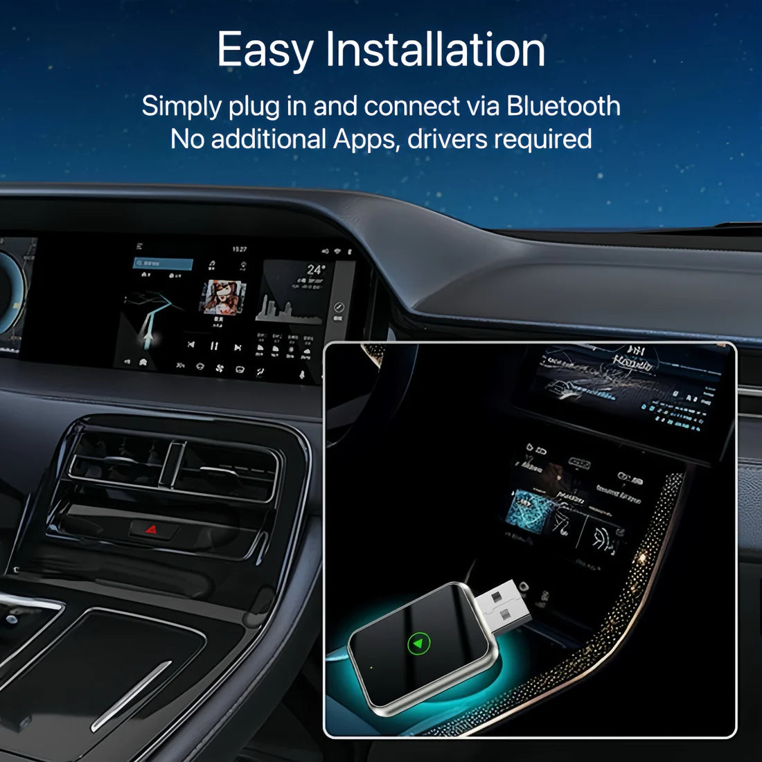 DriveLink™ Wireless CarPlay & Android Auto Adapter