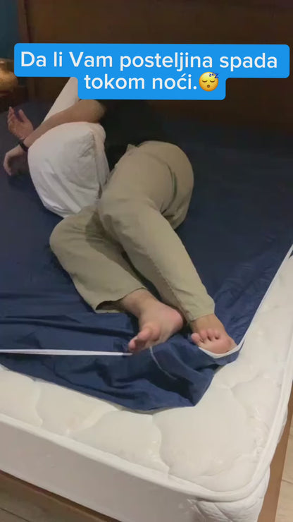 SheetSecure Lock – Nevidljivi Sistem za Fiksiranje Čaršava Bez Nabiranja-Držač posteljine