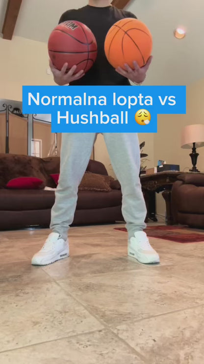HushBall Silent Size 7 – Tiha Unutrašnja Košarkaška Lopta od PU Pena
