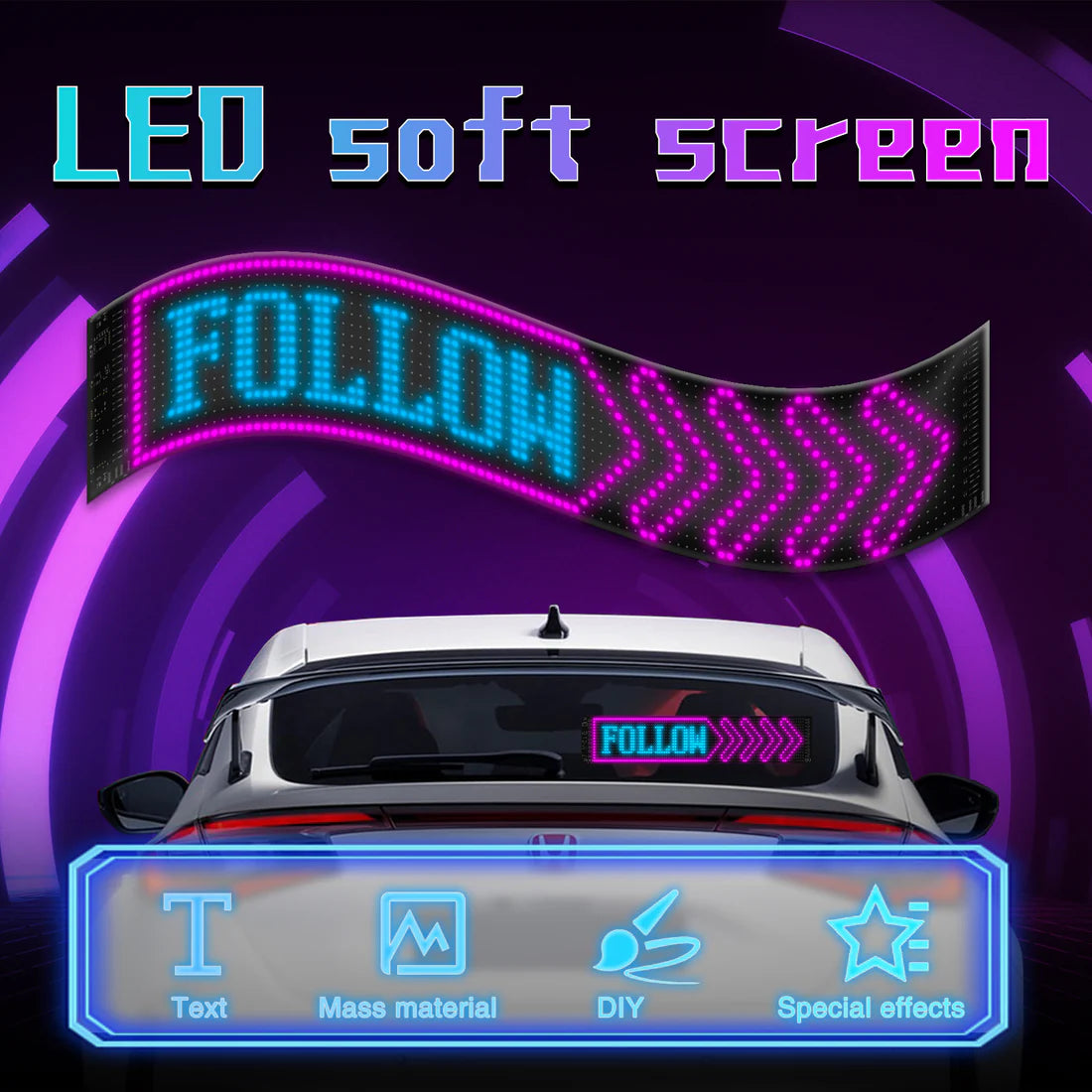 AutoGlow Pro – Programabilni LED Panel za Auto sa Pametnim Daljinskim Upravljanjem